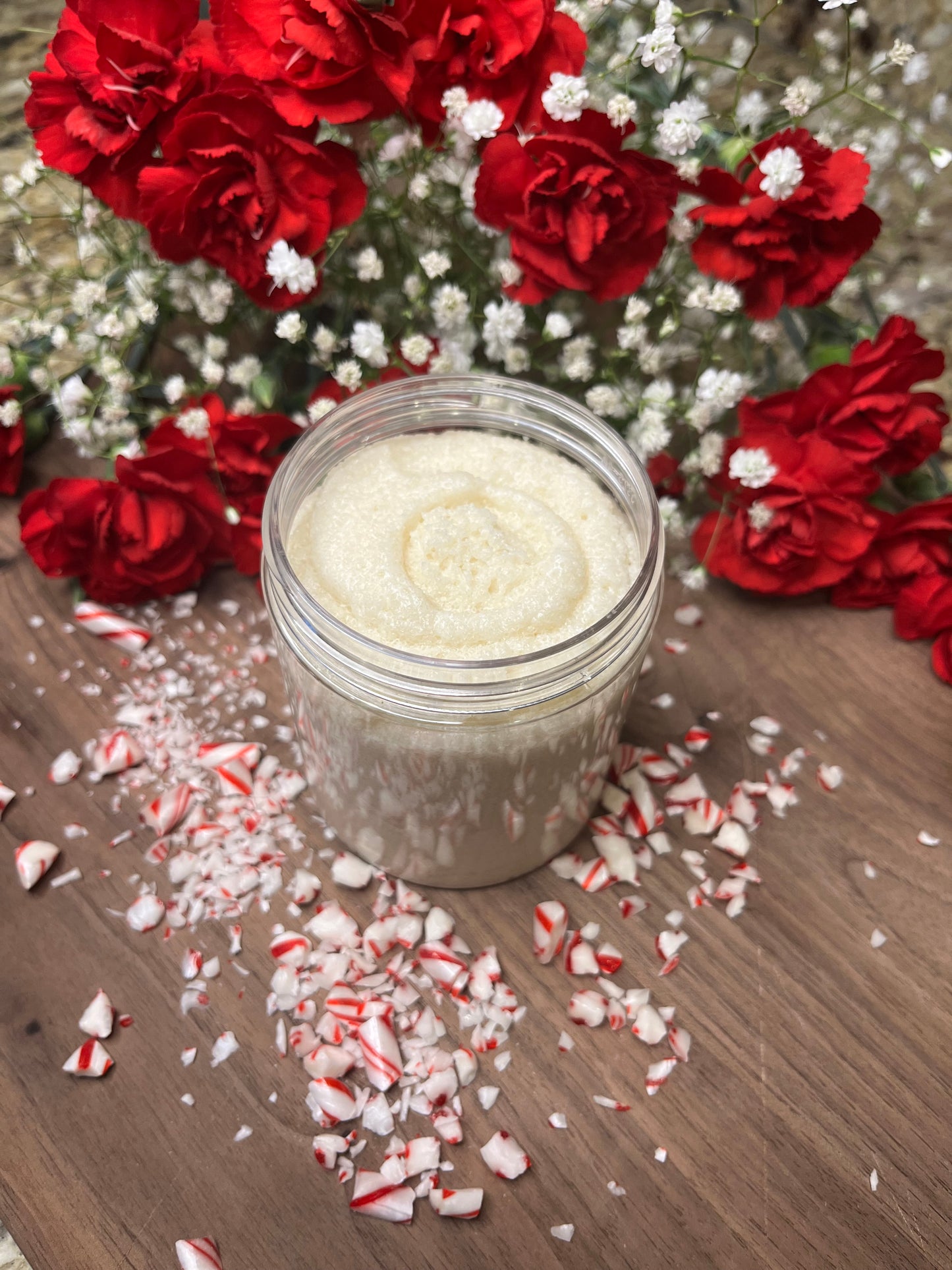 Peppermint Vanilla Tallow Sugar Scrub